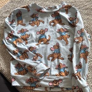 Kids Pajamas with Cartoon Print - Blue